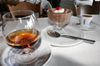 Brandy, rich chocolate mousse, and espresso. We'll return. (61kb)